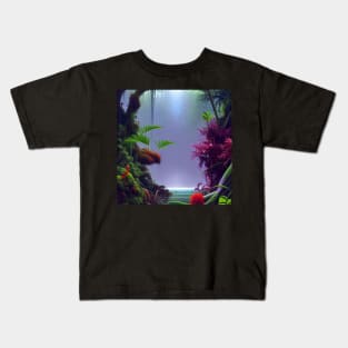 Digital Painting Of A Beautiful Jungle Kids T-Shirt